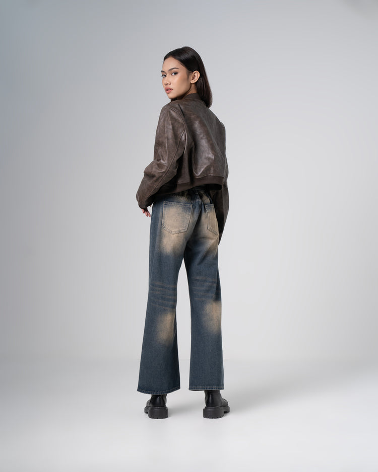 Gliva Leather Jacket - Brown