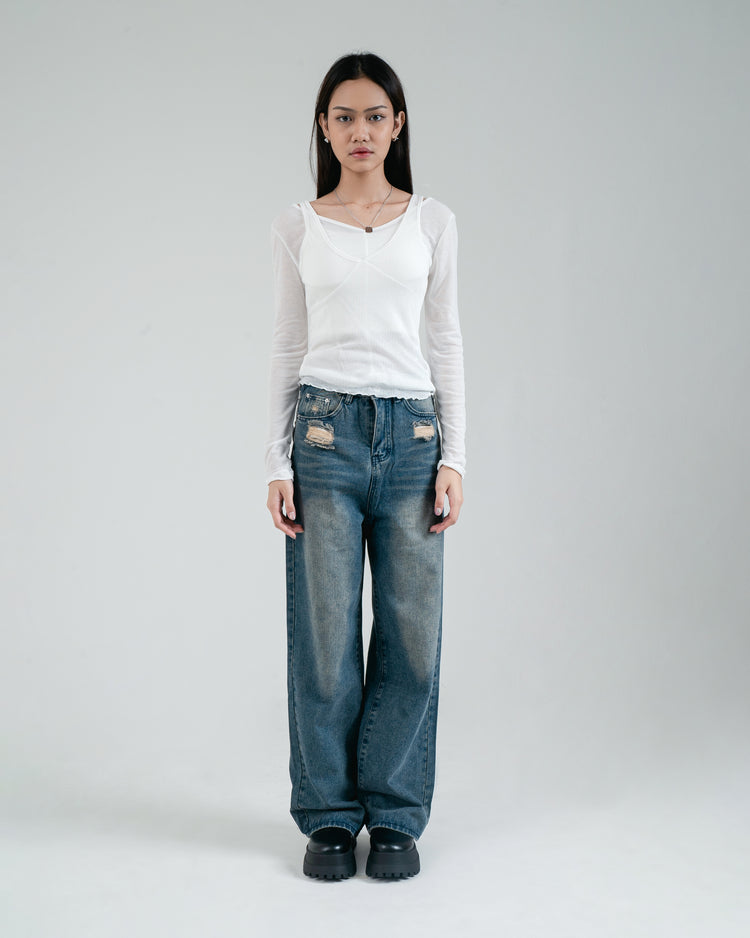 Queen Top - White