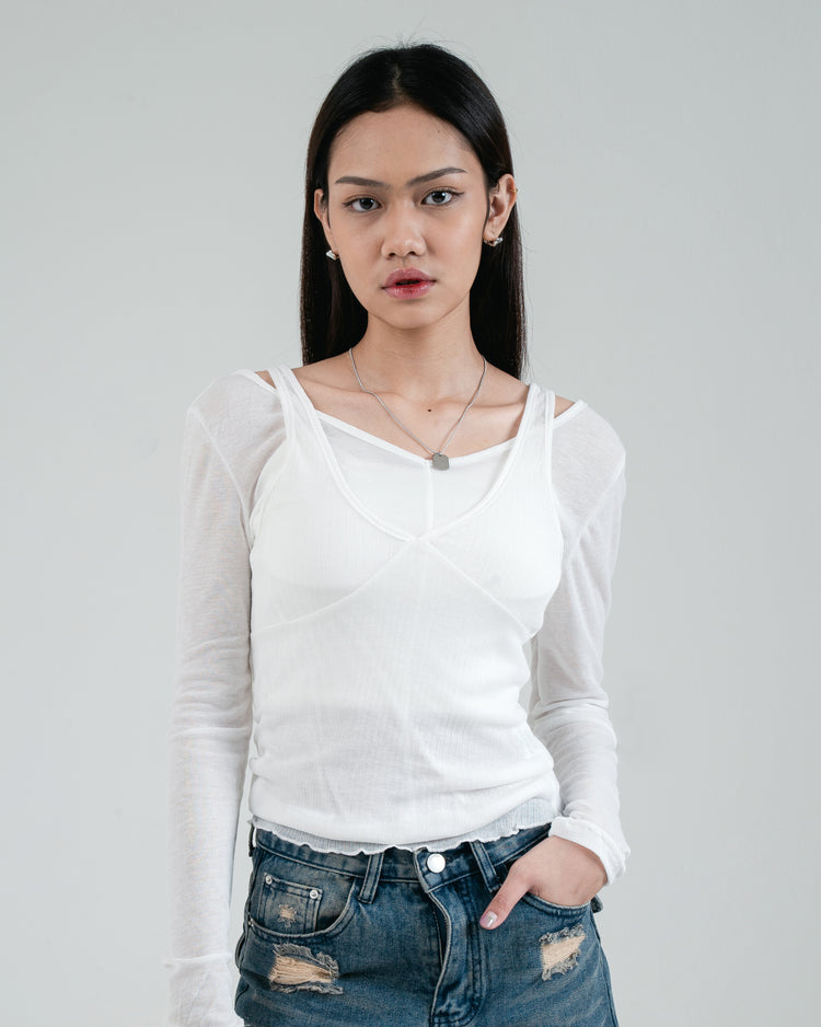 Queen Top - White