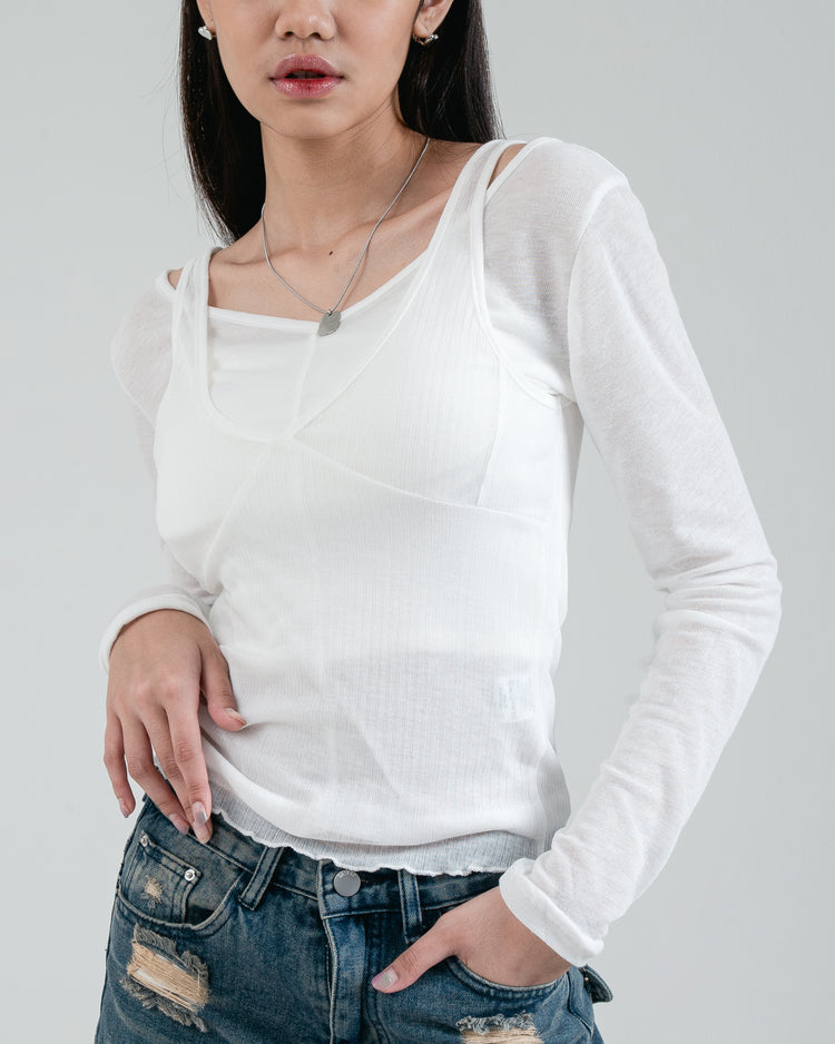 Queen Top - White