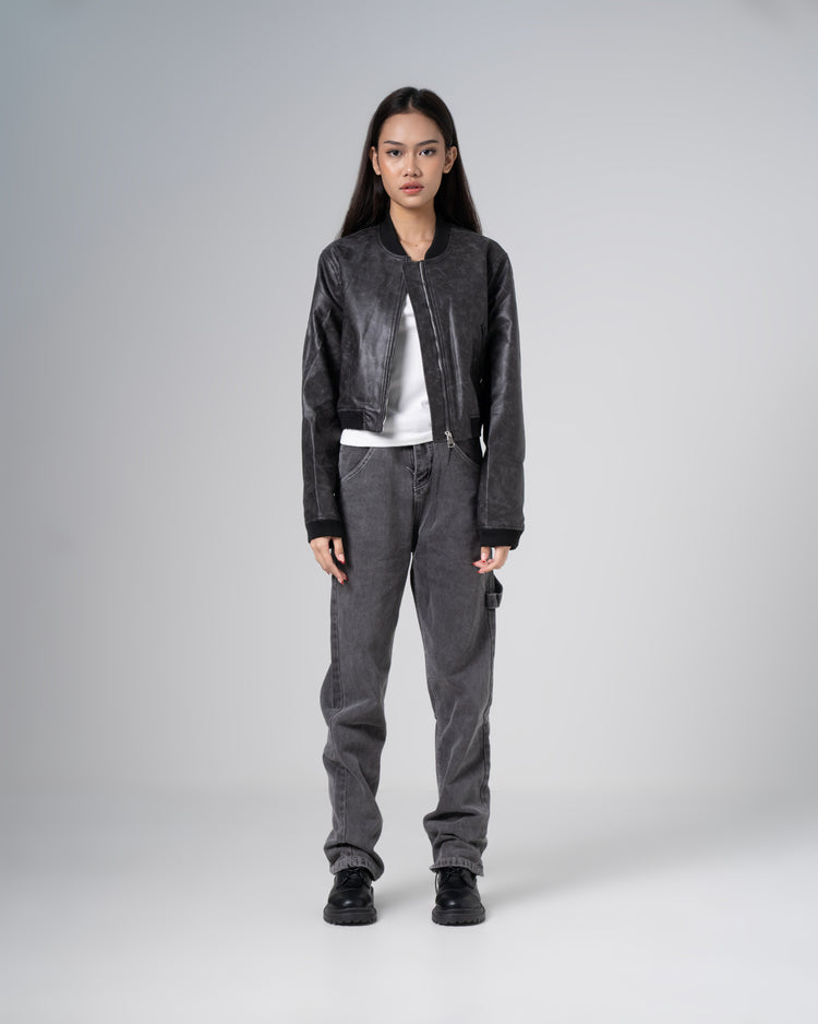 Gliva Leather Jacket - Black