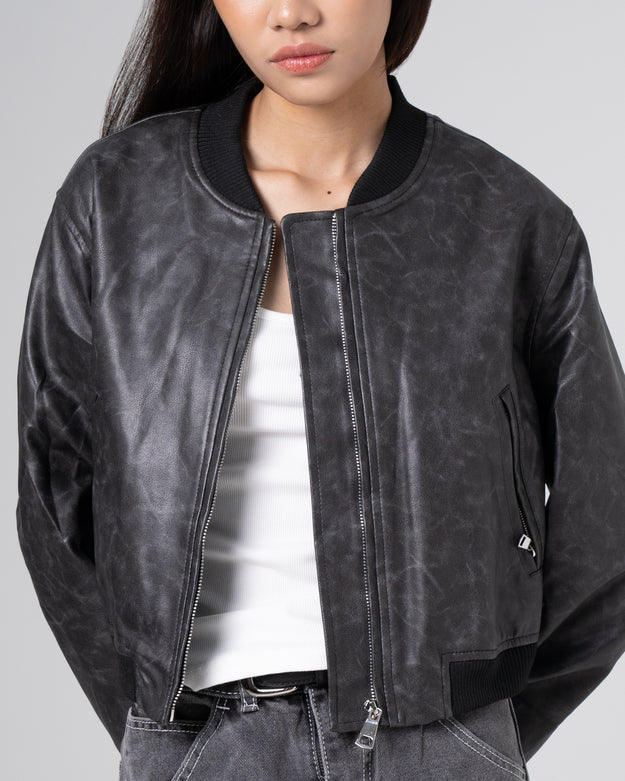 Gliva Leather Jacket - Black