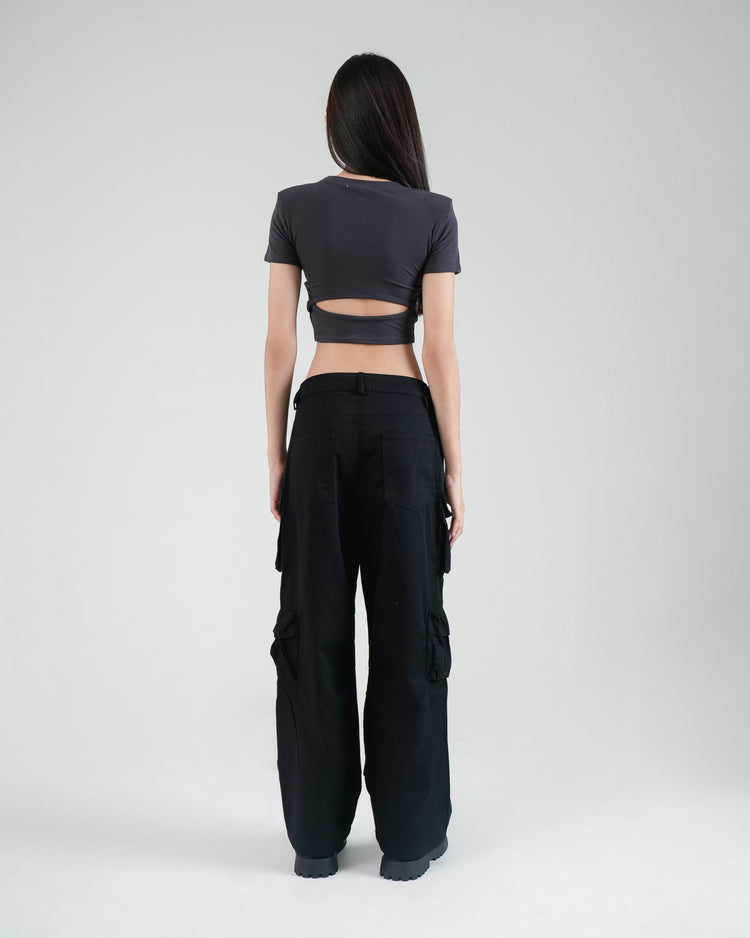 Holi Top - Dark Grey